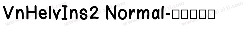 VnHelvIns2 Normal字体转换
